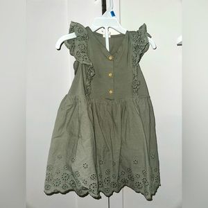 2 piece- cotton set, dusky green.